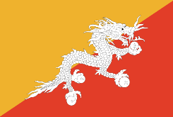 Drapeau Bhoutan