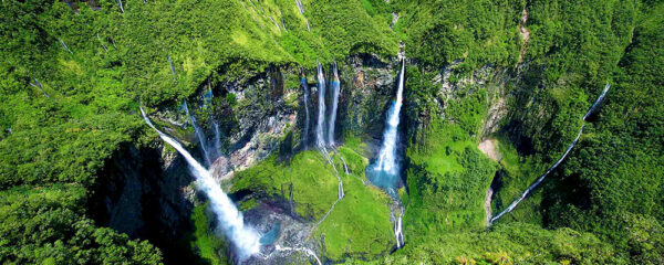 Les cascades du takamaka Réunion