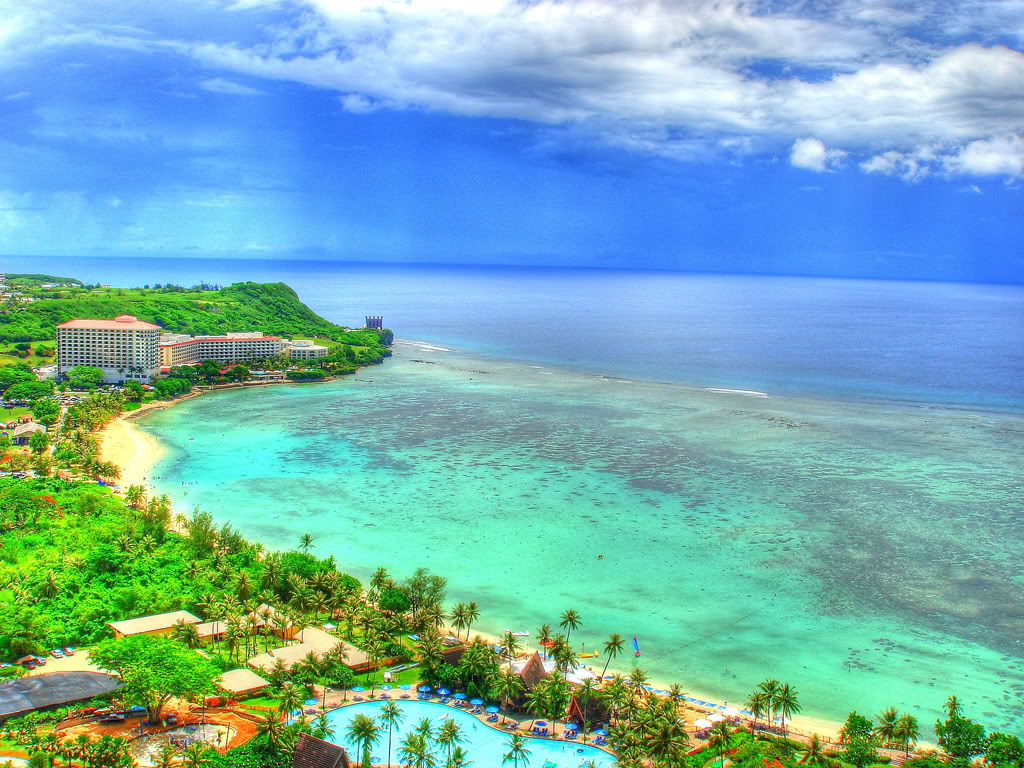 La plage en Guam